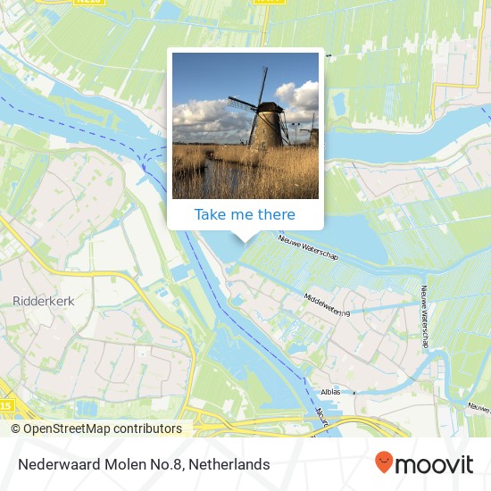 Nederwaard Molen No.8 map