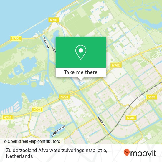 Zuiderzeeland Afvalwaterzuiveringsinstallatie map