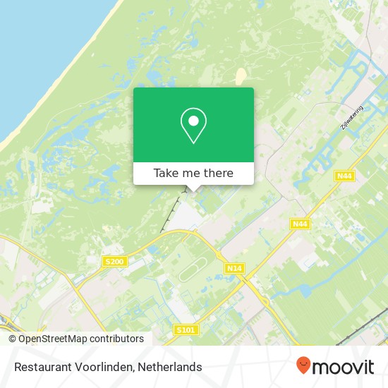 Restaurant Voorlinden map