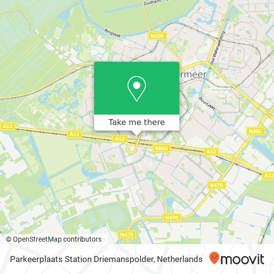 Parkeerplaats Station Driemanspolder Karte