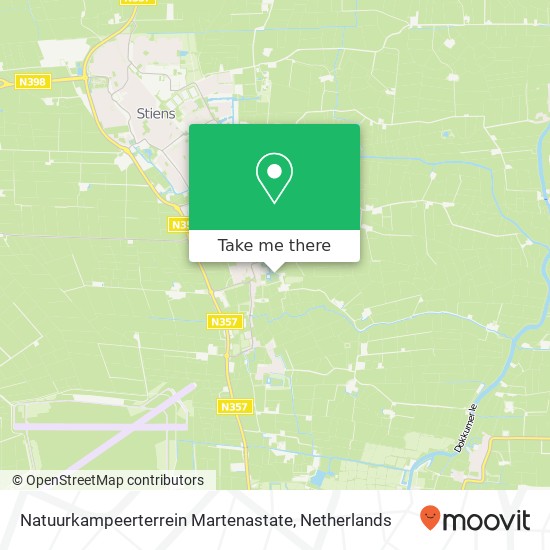 Natuurkampeerterrein Martenastate Karte