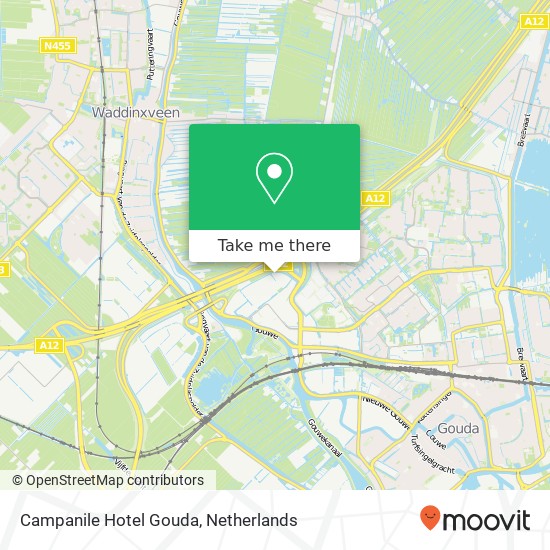 Campanile Hotel Gouda map