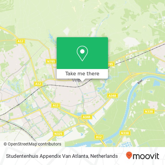 Studentenhuis Appendix Van Atlanta map