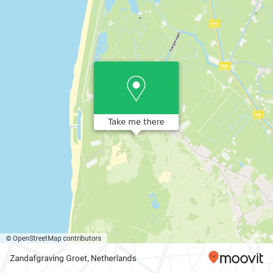 Zandafgraving Groet map