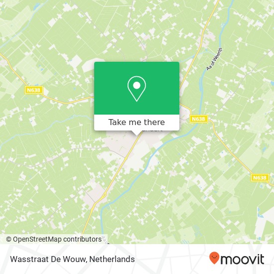 Wasstraat De Wouw map