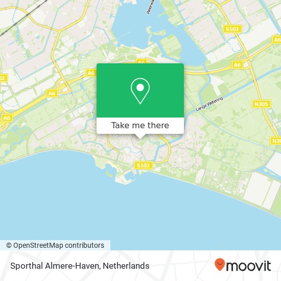 Sporthal Almere-Haven map