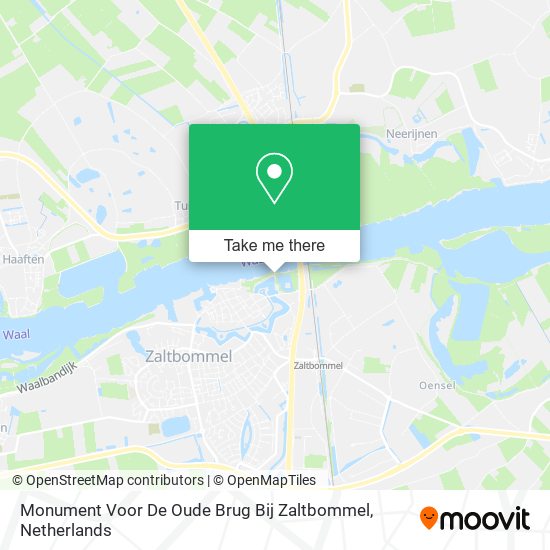 Monument Voor De Oude Brug Bij Zaltbommel map