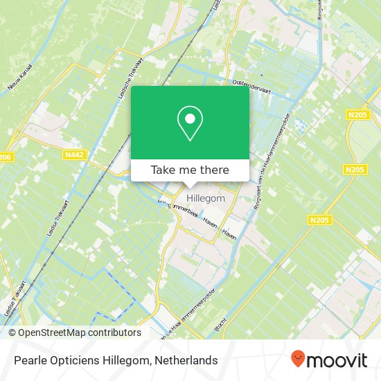 Pearle Opticiens Hillegom map