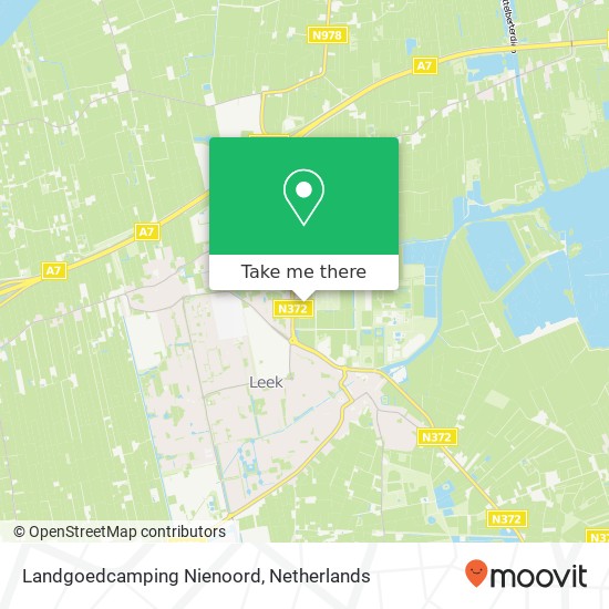 Landgoedcamping Nienoord map