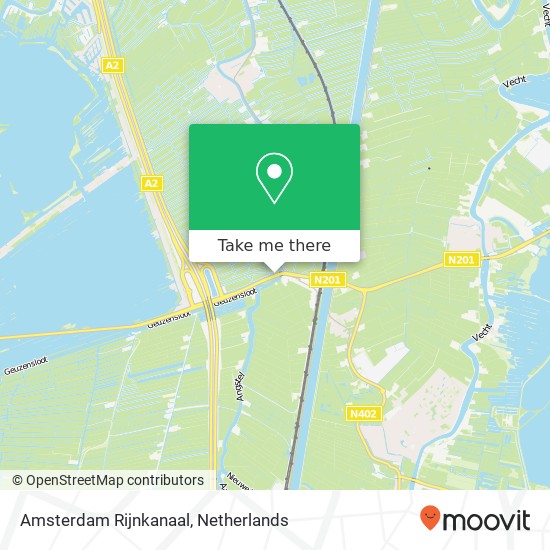 Amsterdam Rijnkanaal Karte