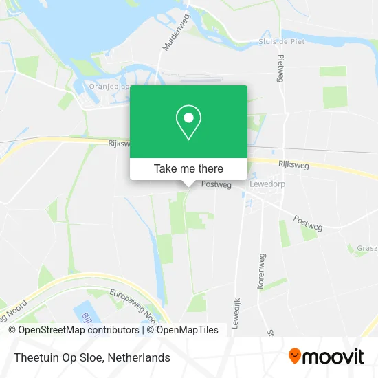 Theetuin Op Sloe map