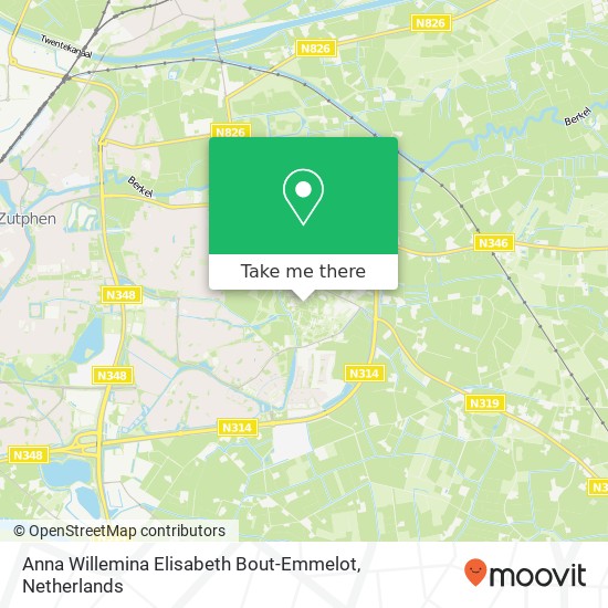 Anna Willemina Elisabeth Bout-Emmelot map