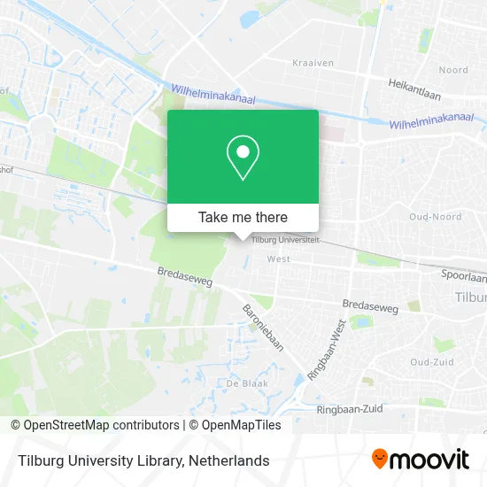 Tilburg University Library Karte