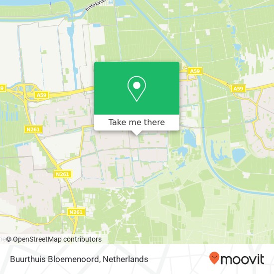 Buurthuis Bloemenoord map