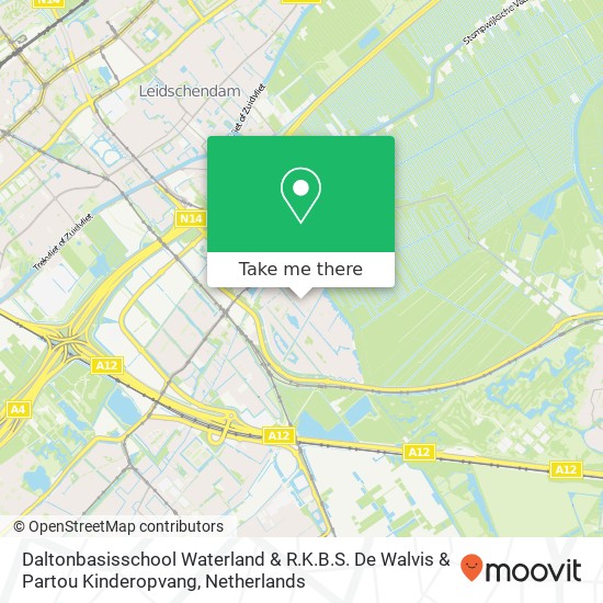 Daltonbasisschool Waterland & R.K.B.S. De Walvis & Partou Kinderopvang map