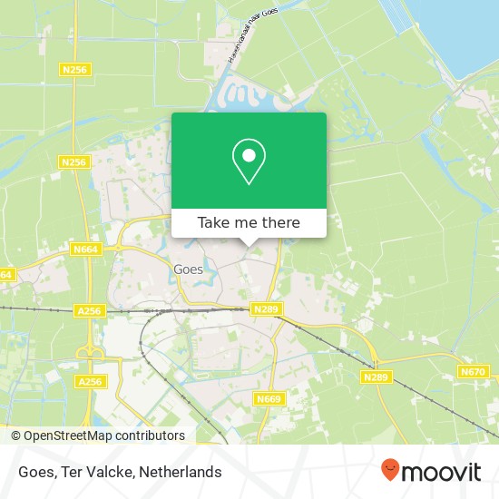 Goes, Ter Valcke map