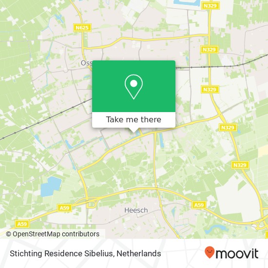 Stichting Residence Sibelius map