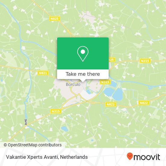 Vakantie Xperts Avanti map