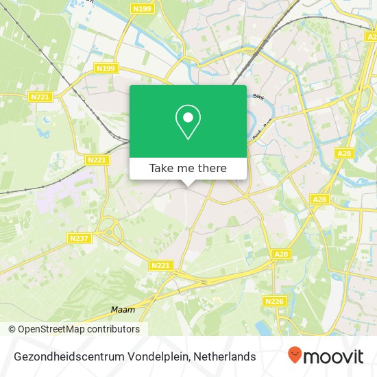 Gezondheidscentrum Vondelplein map