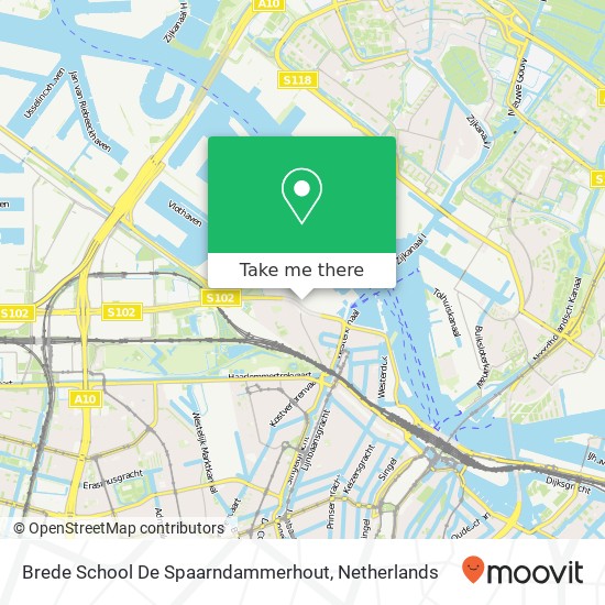Brede School De Spaarndammerhout map
