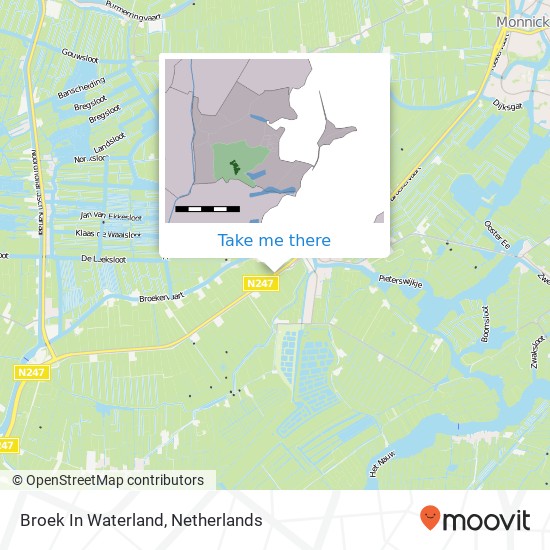 Broek In Waterland map
