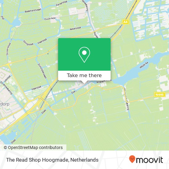 The Read Shop Hoogmade map