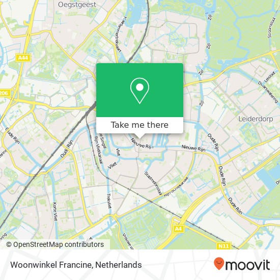 Woonwinkel Francine map