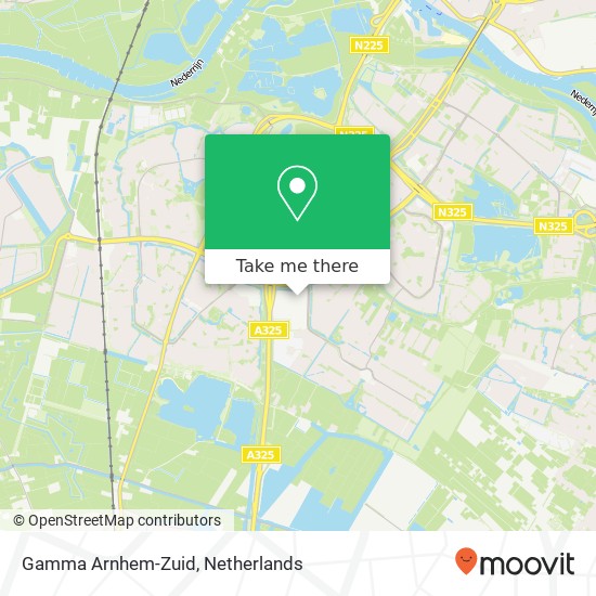 Gamma Arnhem-Zuid map
