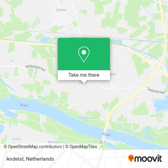 Andelst map