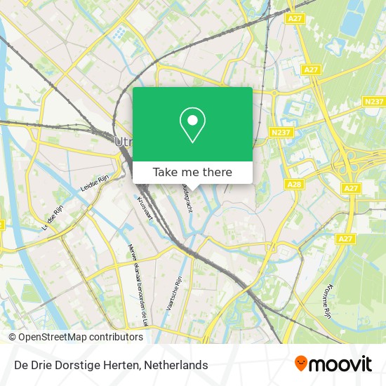 De Drie Dorstige Herten map