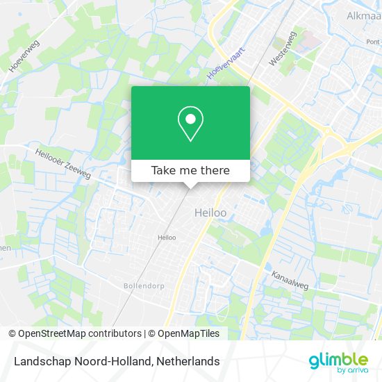 Landschap Noord-Holland Karte