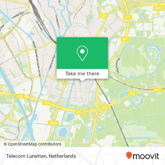 Telecom Lunetten map