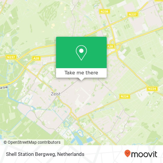 Shell Station Bergweg map