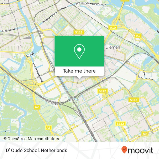 D' Oude School map