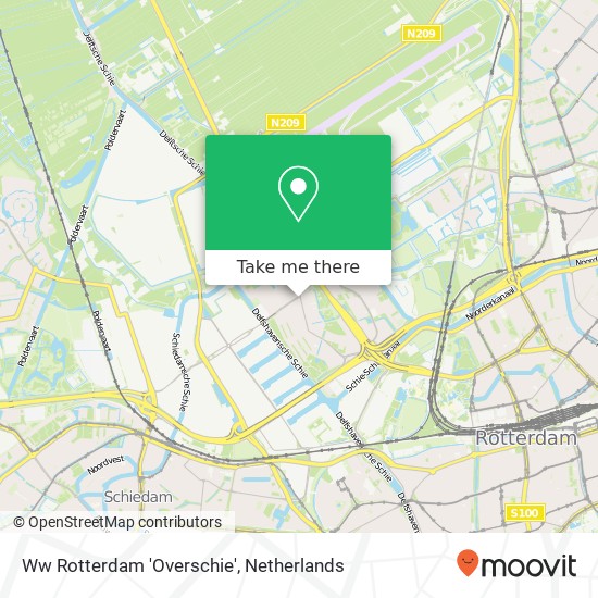 Ww Rotterdam 'Overschie' map