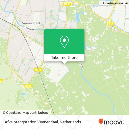 Afvalbrengstation Veenendaal map
