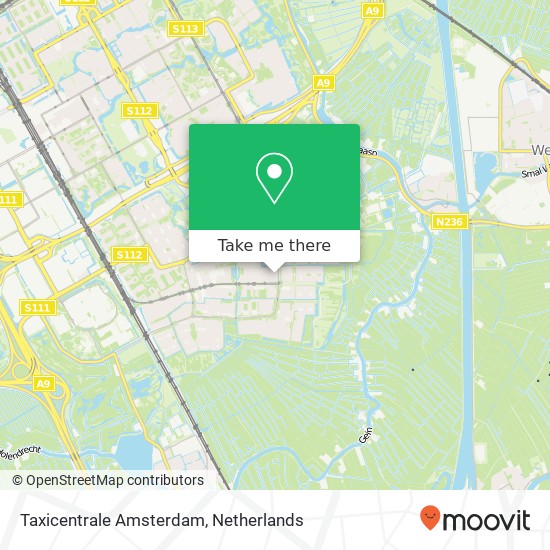 Taxicentrale Amsterdam map