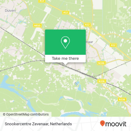 Snookercentre Zevenaar map