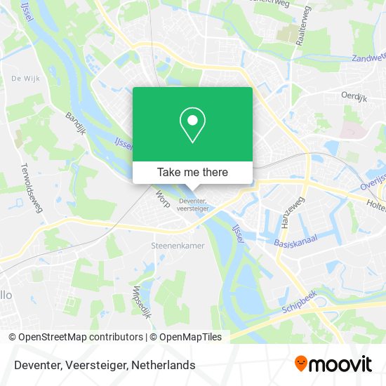 Deventer, Veersteiger Karte