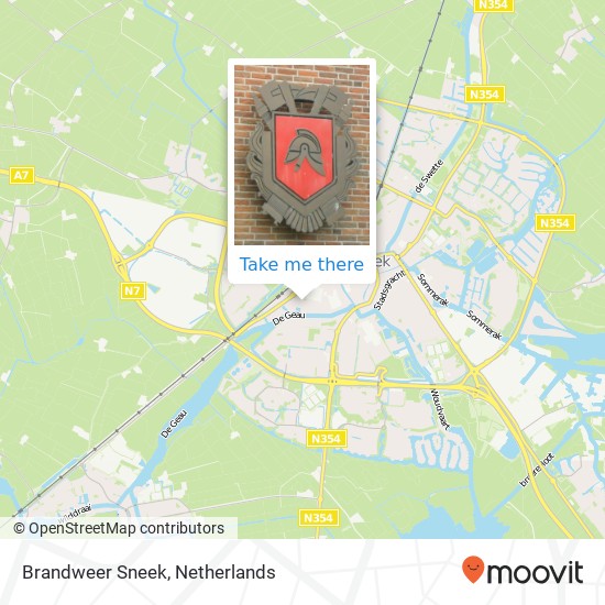 Brandweer Sneek map