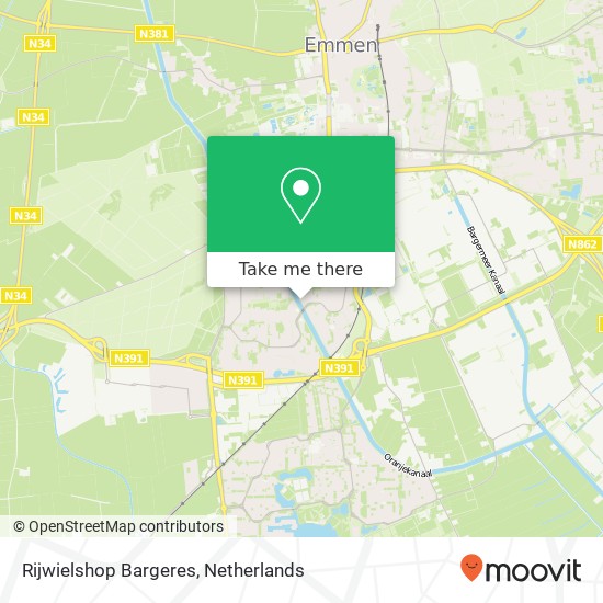 Rijwielshop Bargeres Karte