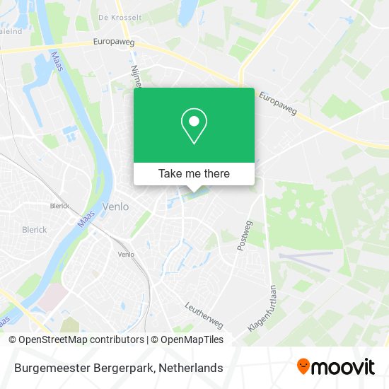 Burgemeester Bergerpark map