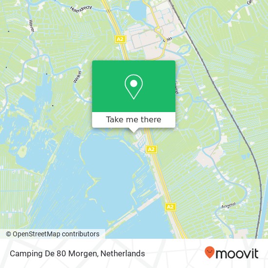 Camping De 80 Morgen map