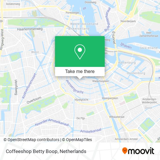 Coffeeshop Betty Boop map