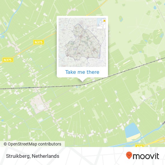 Struikberg map