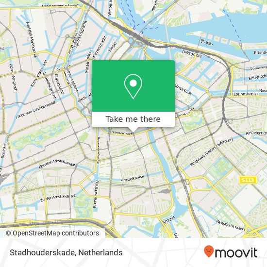 Stadhouderskade map