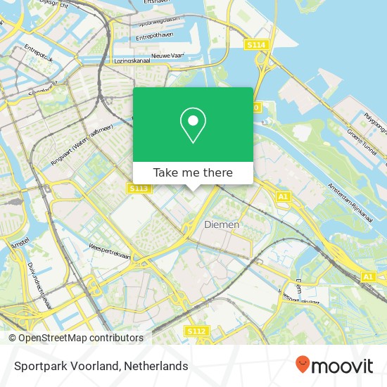 Sportpark Voorland map