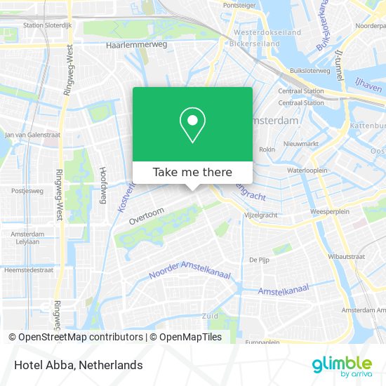 Hotel Abba map