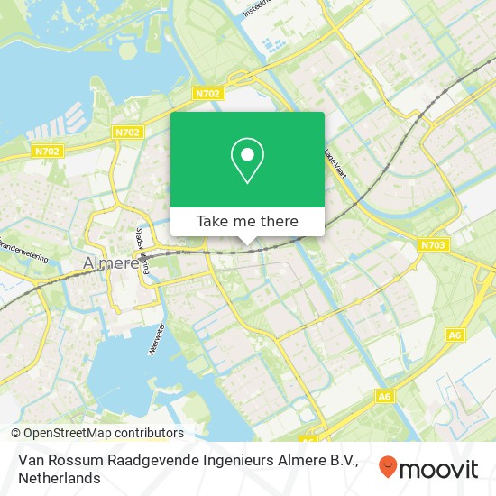 Van Rossum Raadgevende Ingenieurs Almere B.V. map