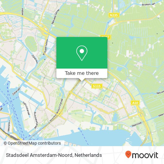 Stadsdeel Amsterdam-Noord map